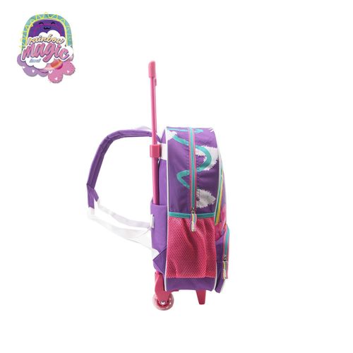 Mochila con Carro 16 Pulgadas Rainbow Magic Violeta