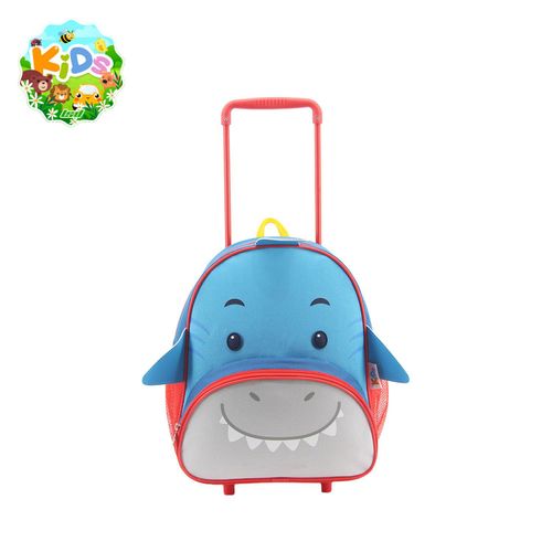 Mochila con Carro 12 Pulgadas Animalitos Tiburón