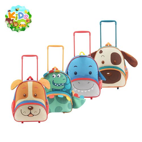 Mochila con Carro 12 Pulgadas Animalitos Tiburón
