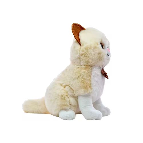 Gato Sentado de Peluche 30 cm Blanco