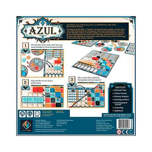 Azul Juego De Mesa Estrategia De Maldon
