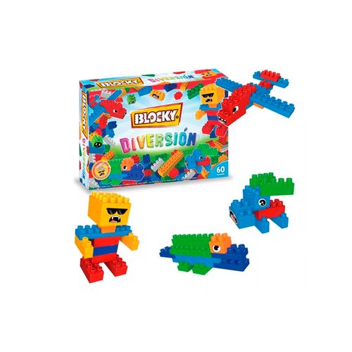 Bloques - Blocky Diversion - 60 Piezas Para Armar