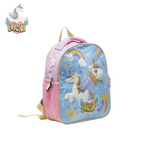 Mochila Espalda 12 Pulgadas Unicornio Celeste