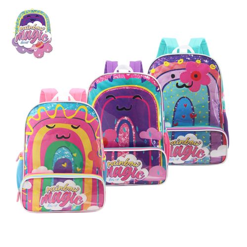 Mochila Espalda 16 Pulgadas Rainbow Magic Turquesa
