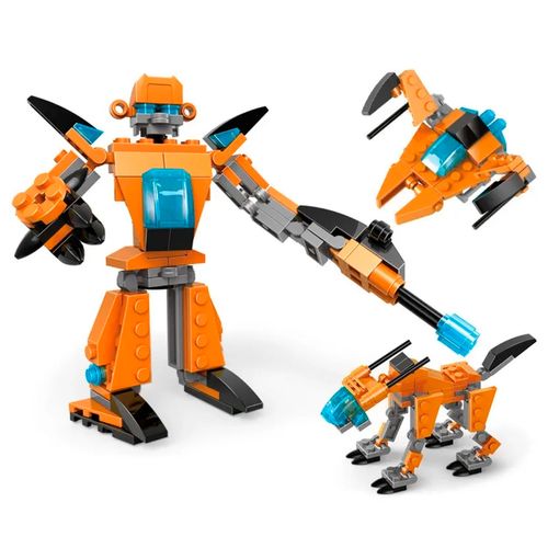 Juego de Bloques para Construir Nave Robot 3 en 1 Incluye 133 Piezas