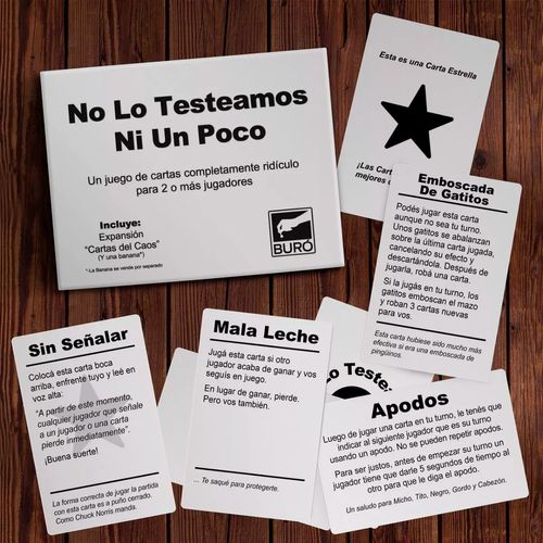 No Lo Testeamos Ni Un Poco Juego de Mesa Cartas
