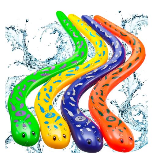 Aqua Time Balls x4 Figuras de Buceo con Forma de Serpientes