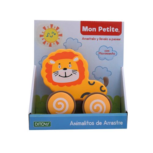 Juguete De Madera De Arraste Mon Petit León