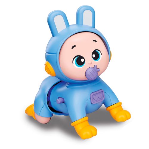 Baby Gatea Dolce Bambino con Música y Sonidos Celeste