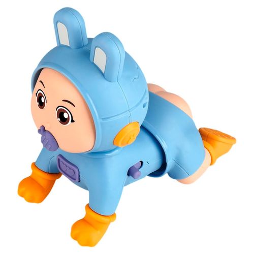 Baby Gatea Dolce Bambino con Música y Sonidos Celeste