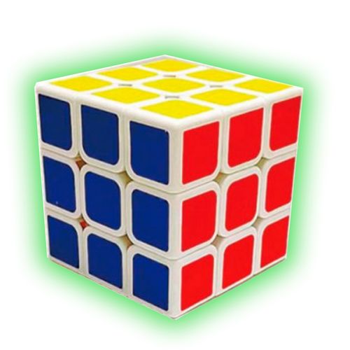 Cubo Mágico Simil Cubo Rubik Brilla en la Oscuridad