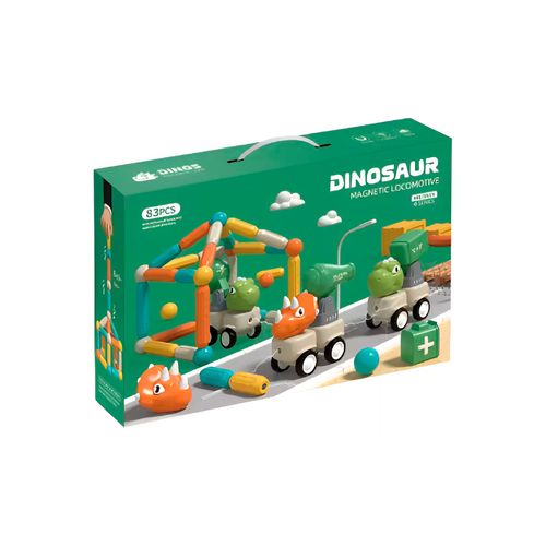Magnetic Bloques Magnéticos Dinosaurios 83 Piezas