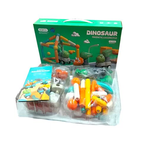 Magnetic Bloques Magnéticos Dinosaurios 83 Piezas