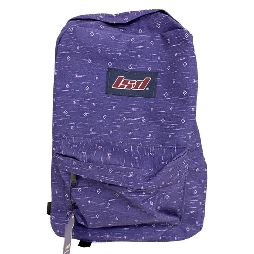 Mochila Espalda 17 Pulgadas Influencer Print con Portabotellas Violeta