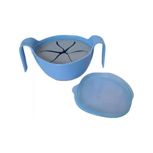 Bowl Porta Cereal Para Snack Antivuelco Azul Loopi
