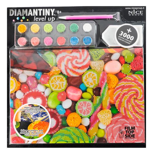 Diamantiny Level Up Cuadros Decorativos con Gemas 3D Caramelos