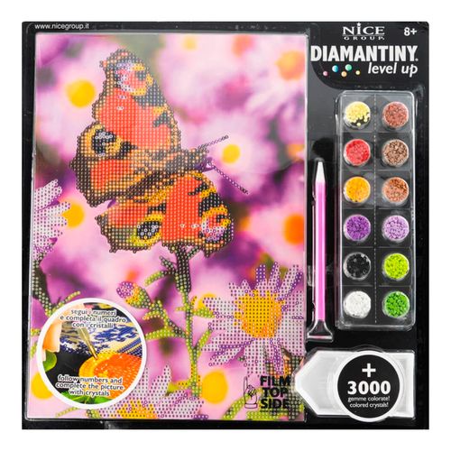 Diamantiny Level Up Cuadros Decorativos con Gemas 3D Mariposa