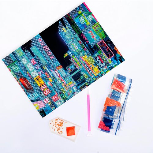 Diamantiny Level Up Cuadros Decorativos con Gemas 3D Tokyo