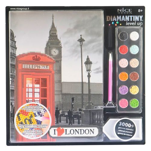 Diamantiny Level Up Cuadros Decorativos con Gemas 3D Londres