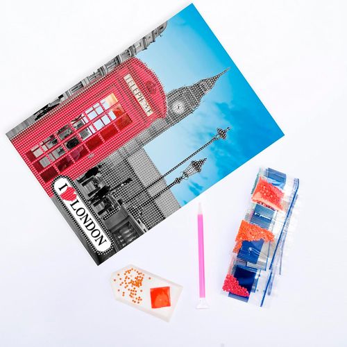 Diamantiny Level Up Cuadros Decorativos con Gemas 3D Londres