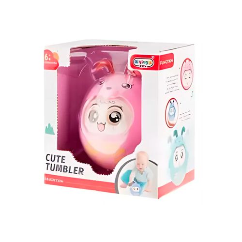 Sonajero Interactivo Roly Poly Animalito Infantil Rosa