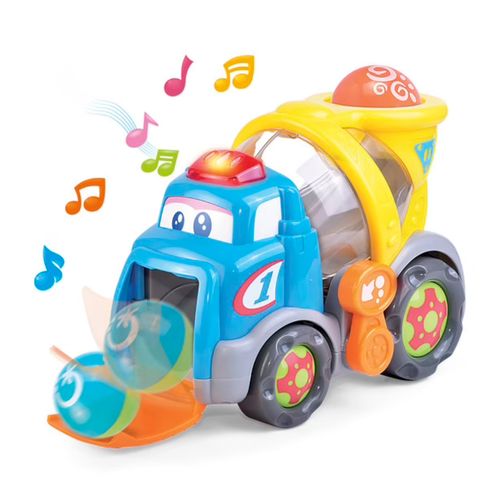 Happy Kids Camion Mezclador Didáctico con Luces y Sonidos