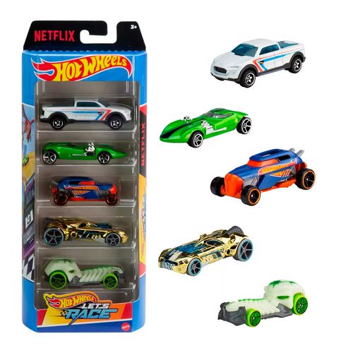 Hot Wheels Autos X 5 Unidades Let's Race