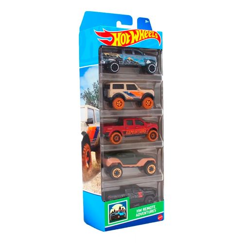 Hot Wheels Autos X 5 Unidades Remote Adventure