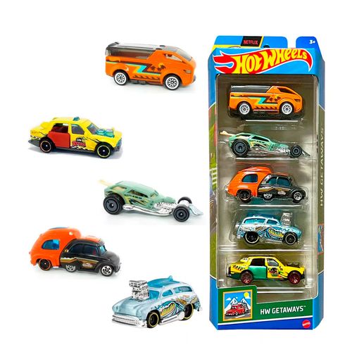 Hot Wheels Autos X 5 Unidades Hw Getaways