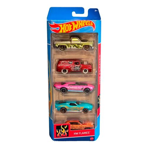 Hot Wheels Autos X 5 Unidades Hw Flames