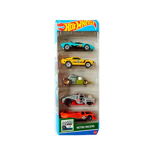 Hot Wheels Autos X 5 Unidades Retro Racers
