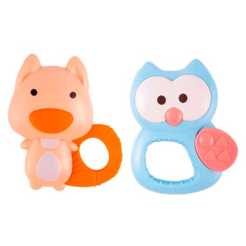 Set x4 Sonajeros de Animalitos con Mordillo