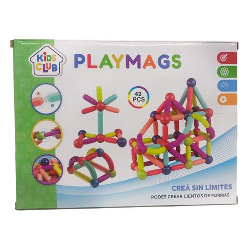 Playmags Juego de Palitos Magnéticos Incluye 42 Piezas