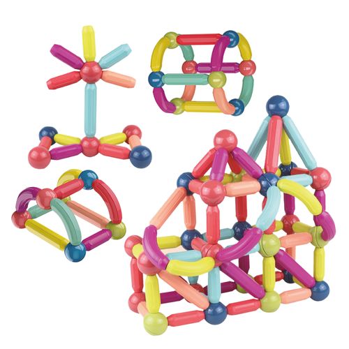 Playmags Juego de Palitos Magnéticos Incluye 42 Piezas