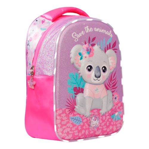 Mochila Footy Espalda 13 Luz Led Koala Lila