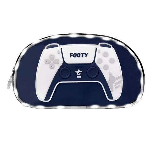 Cartuchera Footy Doble Cierre Joystick New Con Luz Led Azul