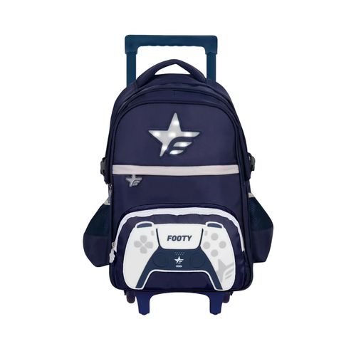Mochila Carrito 18 Footy Joystick New Con Luz Led Color Azul