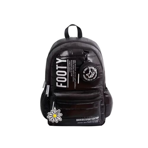 Mochila Espalda 18 Footy Big Kids Margarita Color Negro