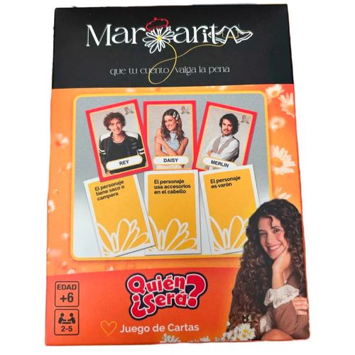 Juego de Mesa ¿Quién Será? Margarita con Cartas