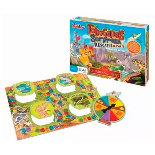 Juego de Mesa Disney la Guardia del León Toboganes Sorpresa Rescate Salvaje