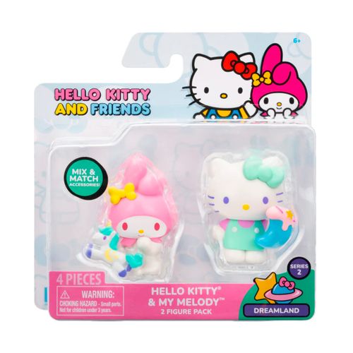 Pack 2 figuras Hello Kitty and Friends Serie 2 Kitty y My Melody