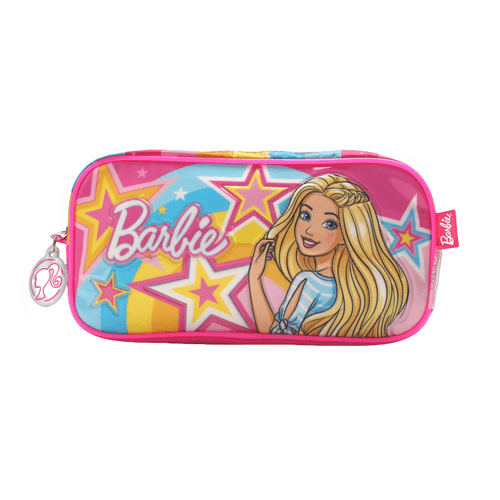 Cartuchera Portalapiz Simple Barbie Estrella Fucsia