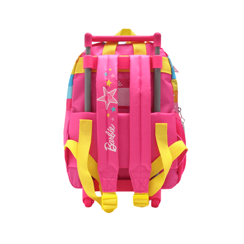 Mochila Barbie Carro 12 Pulgadas Estrella Fucsia