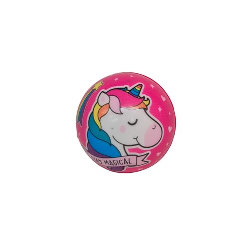 Pelota De Unicornio Goma Espuma Antiestres Juguete Rosa