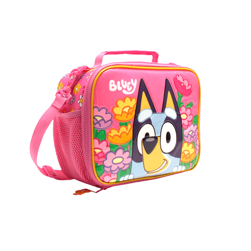 Lunchera Bluey Flores Rosa
