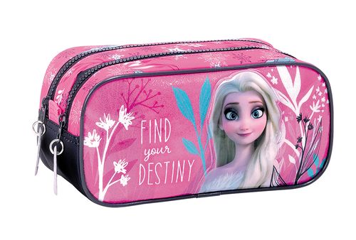 Frozen Cartuchera Portalapiz Doble Bolsillo Destiny Fucsia