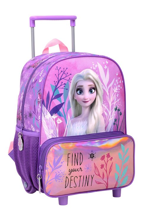 Mochila Frozen Carro 14 Pulgadas Destiny Violeta