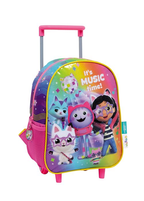Mochila Gabby Dollhouse Carro 12 Pulgadas Music Fucsia