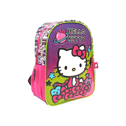Mochila Hello Kitty Espalda 12 Pulgadas Planet Violeta