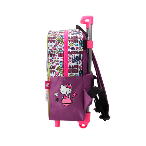 Mochila Hello Kitty Carro 12 Pulgadas Planet Violeta
